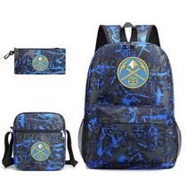 Conjunto de mochilas Basketball Team School, 3 unidades para estudantes Conjunto de mochilas Basketball Team School, 3 unidades para estudantes