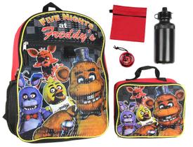 Conjunto de mochilas Bioworld Five Nights At Freddy's 16 com lancheira Conjunto de mochilas Bioworld Five Nights At Freddy's 16 com lancheira