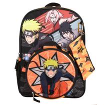 Conjunto de mochilas Bioworld Naruto Anime Character Print, 5 peças