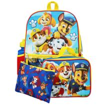 Conjunto de mochilas Bioworld Paw Patrol Heroes Nickelodeon de 5 peças Conjunto de mochilas Bioworld Paw Patrol Heroes Nickelodeon de 5 peças