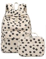 Conjunto de mochilas Bluboon Girls Kids de veludo cotelê 38x30x13cm