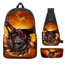 Conjunto de mochilas Borderlands Anime, 3 peças para mochila escolar infantil Conjunto de mochilas Borderlands Anime, 3 peças para mochila escolar infantil