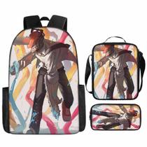 Conjunto de mochilas Chainsaws Mans Denjis Cartoon Kids 3 unidades Conjunto de mochilas Chainsaws Mans Denjis Cartoon Kids 3 unidades