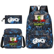 Conjunto de mochilas Christmas Grinchess Anime School 3 unidades Conjunto de mochilas Christmas Grinchess Anime School 3 unidades