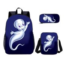 Conjunto de mochilas Das kleine Anime School Bag para crianças, 3 peças Conjunto de mochilas Das kleine Anime School Bag para crianças, 3 peças