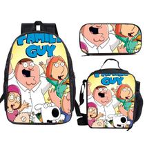 Conjunto de mochilas de 3 peças para estudantes escolares com bolsa de ombro e lápis C