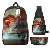 Conjunto de mochilas Dungeons And Dragons Anime School, 3 unidades/lote