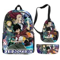 Conjunto de mochilas Edens Zero Anime, 3 peças para mochila escolar infantil Conjunto de mochilas Edens Zero Anime, 3 peças para mochila escolar infantil