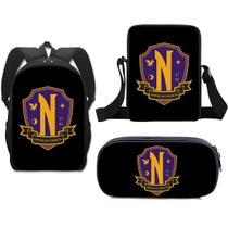 Conjunto de mochilas escolares às quartas-feiras, 3 unidades para estudantes