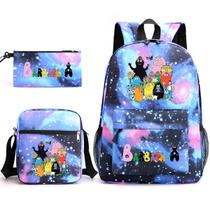 Conjunto de mochilas escolares Bar-bapapas Cartoon Kids Nylon, 3 unidades Conjunto de mochilas escolares Bar-bapapas Cartoon Kids Nylon, 3 unidades