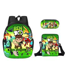 Conjunto de mochilas escolares Bens 10 Boy com bolsa de ombro e estojo para canetas