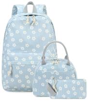 Conjunto de mochilas escolares Bluboon 3 em 1 30x16x43cm leve