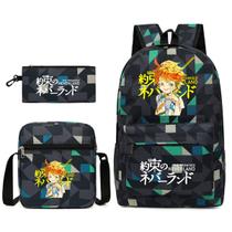Conjunto de mochilas escolares Dates A Lives 3 peças para estudantes