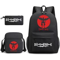 Conjunto de mochilas escolares Deaths Notes Yagami, 3 unidades para crianças