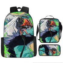 Conjunto de mochilas escolares Denjis Powers Cartoon Kids, 3 unidades