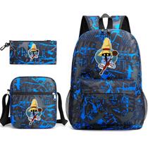 Conjunto de mochilas escolares Finals Fantasys, 3 unidades para crianças Conjunto de mochilas escolares Finals Fantasys, 3 unidades para crianças