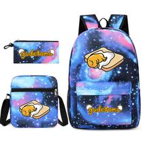 Conjunto de mochilas escolares Gudetamas Egg, 3 unidades para crianças