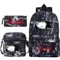 Conjunto de mochilas escolares Kakeguruiss, bolsa impressa em anime, 3 peças Conjunto de mochilas escolares Kakeguruiss, bolsa impressa em anime, 3 peças
