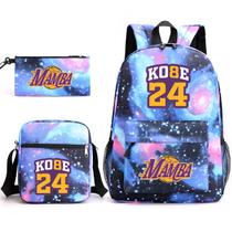 Conjunto de mochilas escolares Kobes Bryansts 24 para crianças de 6 anos ou mais Conjunto de mochilas escolares Kobes Bryansts 24 para crianças de 6 anos ou mais