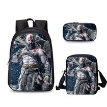 Conjunto de mochilas escolares Kratos de 3 peças para estudantes escolares