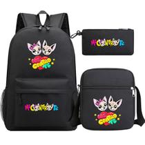 Conjunto de mochilas escolares Mess Controles Tes com bolsa de ombro, 3 unidades