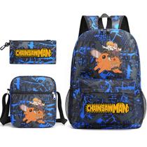 Conjunto de mochilas escolares, motosserras de desenho animado para crianças, 3 unidades Conjunto de mochilas escolares, motosserras de desenho animado para crianças, 3 unidades