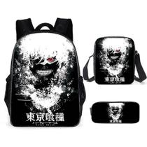 Conjunto de mochilas escolares Tokyos Ghouls Anime School, 3 unidades