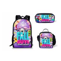 Conjunto de mochilas Falls Guys Anime School para crianças Conjunto de mochilas Falls Guys Anime School para crianças