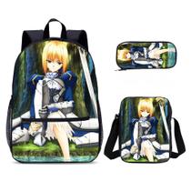 Conjunto de mochilas Fates Zero School Bag Anime Casual