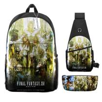 Conjunto de mochilas Finals Fantasy Anime School, 3 unidades/lote para crianças Conjunto de mochilas Finals Fantasy Anime School, 3 unidades/lote para crianças