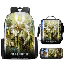 Conjunto de mochilas Finals Fantasy Cartoon Kids Nylon, 3 unidades