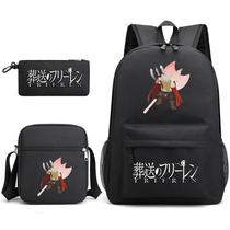 Conjunto de mochilas Frierens Beyonds Journeys Ends Anime School Kids