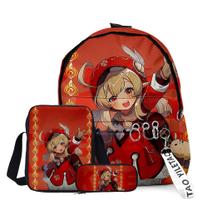 Conjunto de mochilas Genshins Impacts Klee Satchel Anime 3D Print Conjunto de mochilas Genshins Impacts Klee Satchel Anime 3D Print