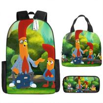 Conjunto de mochilas Interrupting Chicken Anime, 3 unidades para crianças e escolas