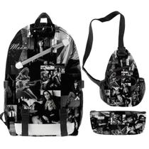 Conjunto de mochilas Maneskines, mochila escolar de anime com impressão 3D para crianças