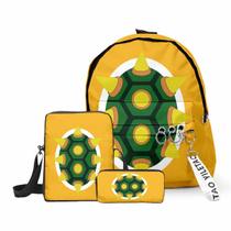 Conjunto de mochilas Marios Bros Bowsers Cartoon Kids School 3 unidades Conjunto de mochilas Marios Bros Bowsers Cartoon Kids School 3 unidades