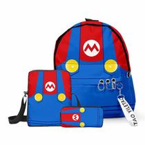 Conjunto de mochilas Marios Bros Cartoon Kids School 3 unidades Conjunto de mochilas Marios Bros Cartoon Kids School 3 unidades