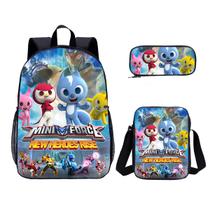 Conjunto de mochilas Mini Forces Team School, 3 peças com bolsa de ombro Conjunto de mochilas Mini Forces Team School, 3 peças com bolsa de ombro
