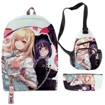 Conjunto de mochilas My Dress Up Darlins Cartoon Kids School 3 unidades