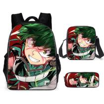 Conjunto de mochilas My Heros Academias Midoriyas Izukus Anime School