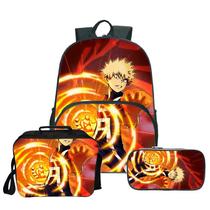 Conjunto de mochilas My Heros Academias Satchel Anime Printing 3D Conjunto de mochilas My Heros Academias Satchel Anime Printing 3D