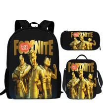 Conjunto de mochilas NEZIH Anime Game, laptop de 17 polegadas com lancheira, 3 peças Conjunto de mochilas NEZIH Anime Game, laptop de 17 polegadas com lancheira, 3 peças