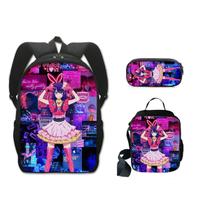 Conjunto de mochilas Oshis No Ko Anime, 3 peças para mochila escolar infantil Conjunto de mochilas Oshis No Ko Anime, 3 peças para mochila escolar infantil