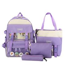 Conjunto de mochilas para meninas e adolescentes, mochila para laptop, mochila escolar