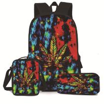 Conjunto de mochilas Runtys Anime School, 3 peças com bolsa de ombro Conjunto de mochilas Runtys Anime School, 3 peças com bolsa de ombro