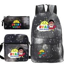 Conjunto de mochilas Ryans School, 3 peças com bolsa de ombro e estojo para lápis Conjunto de mochilas Ryans School, 3 peças com bolsa de ombro e estojo para lápis
