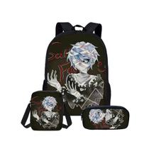Conjunto de mochilas Sallys Faces School Students, 3 unidades com bolsa de ombro Conjunto de mochilas Sallys Faces School Students, 3 unidades com bolsa de ombro