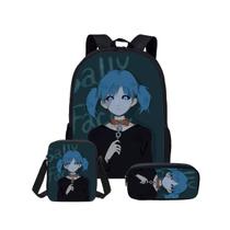 Conjunto de mochilas Sallys Faces School Students, 3 unidades com bolsa de ombro Conjunto de mochilas Sallys Faces School Students, 3 unidades com bolsa de ombro