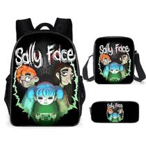 Conjunto de mochilas Sallys Faces School Students com bolsa de ombro