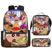Conjunto de mochilas Shins Chans Anime School, 3 unidades/lote para crianças